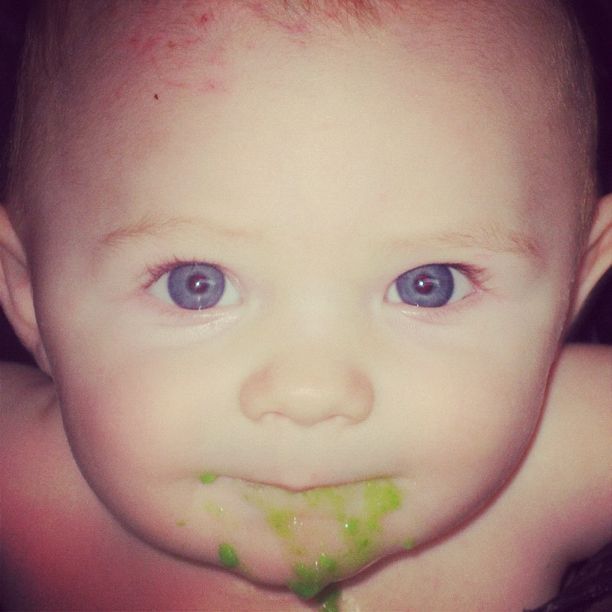 baby eating solids instagram