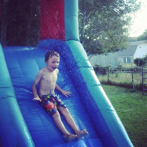 little boy water slide instagram