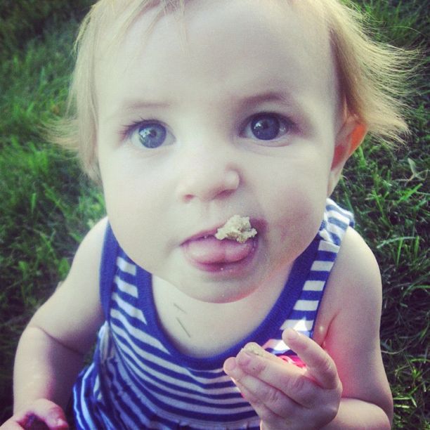 baby girl eating instagram
