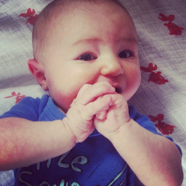 baby boy sucking hands instagram