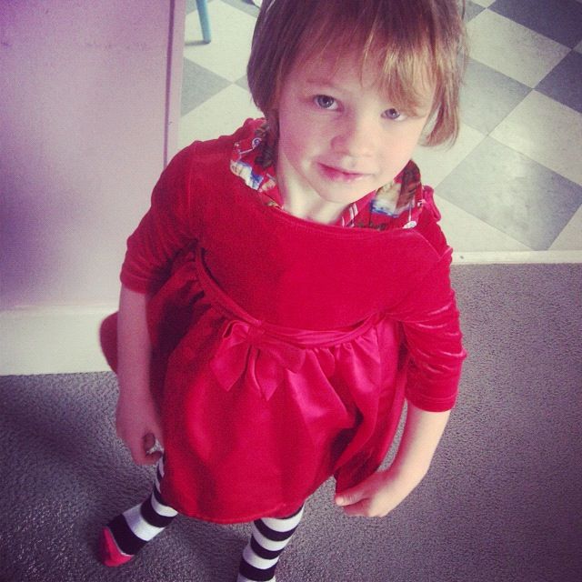 little boy red dress instagram