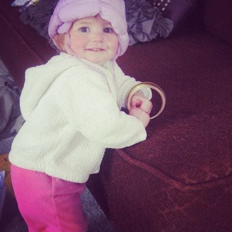 baby girl standing instagram