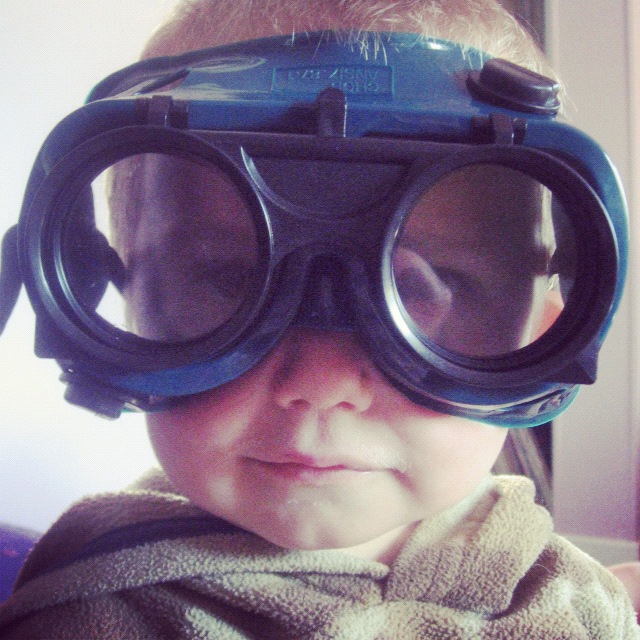 little boy goggles instagram