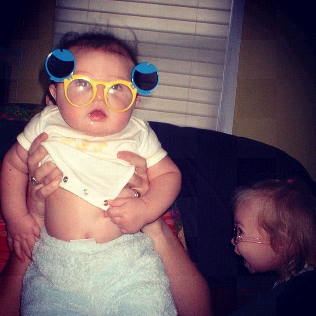 baby boy little girl glasses instagram